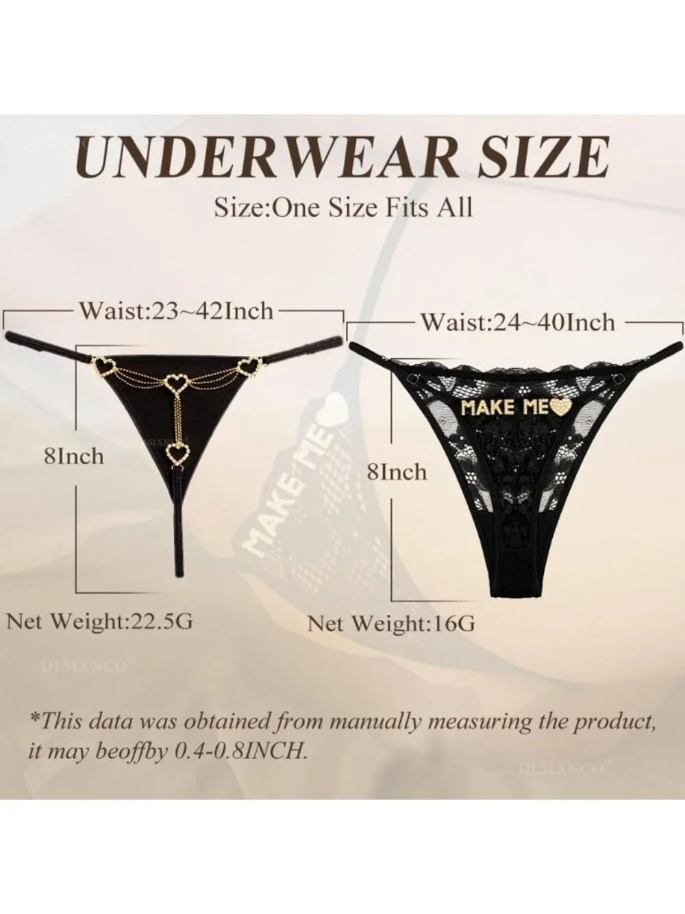 Women's Silver Tassel Chain & Upme Adjustable Sexy Underwear Panties